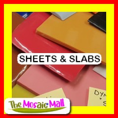 Dynasty Smalti Australia | Slab and sheet shapes of smalti for mosaics.